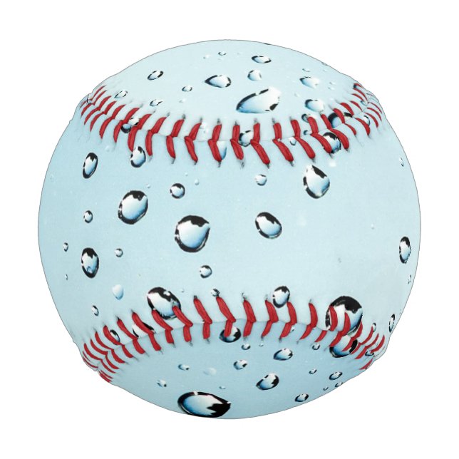 Balle De Baseball Texture Raindrops (Devant)