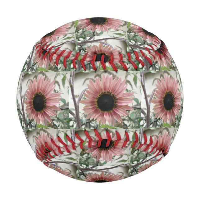 Balle De Baseball Tournesol rose pâle (Devant)