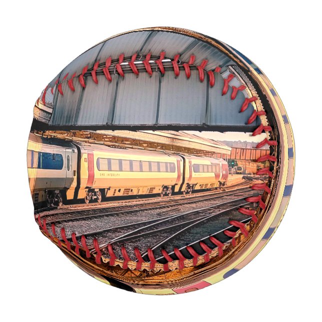 Balle De Baseball Train beige et marron (Devant Droite)
