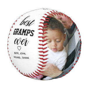 Balle De Baseball Typographie moderne Meilleurs Gramps Jamais Cadeau