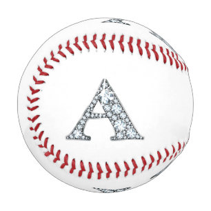 Balle De Baseball Un Monogramme Faux-"Diamond"