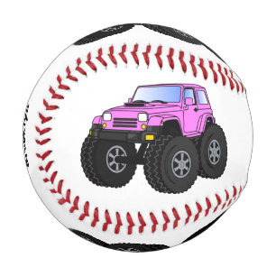 Balle De Baseball Un Pink Monster Cartoon