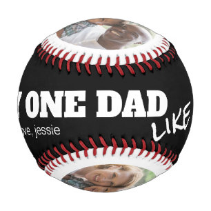 Balle De Baseball Un seul papa comme vous deux photos