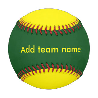 Balle De Baseball Vert et jaune