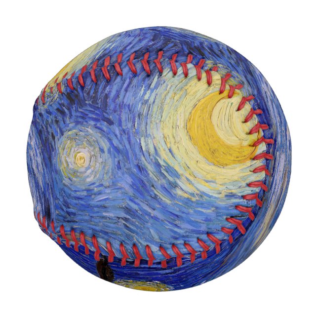 Balle De Baseball Vincent Van Gogh - La nuit étoilée (Devant Droite)