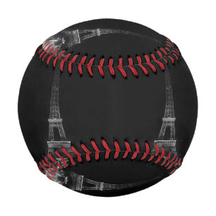 Balle De Baseball Vintage Paris Fontains Tour Eiffel nuit Dart Boa
