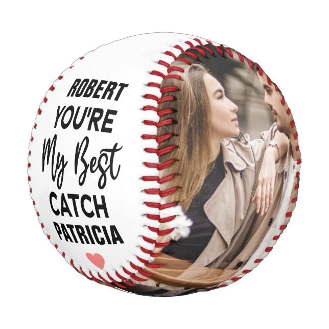 Balle De Baseball Vous êtes mon meilleur attraper Couples Personnali (Angle)