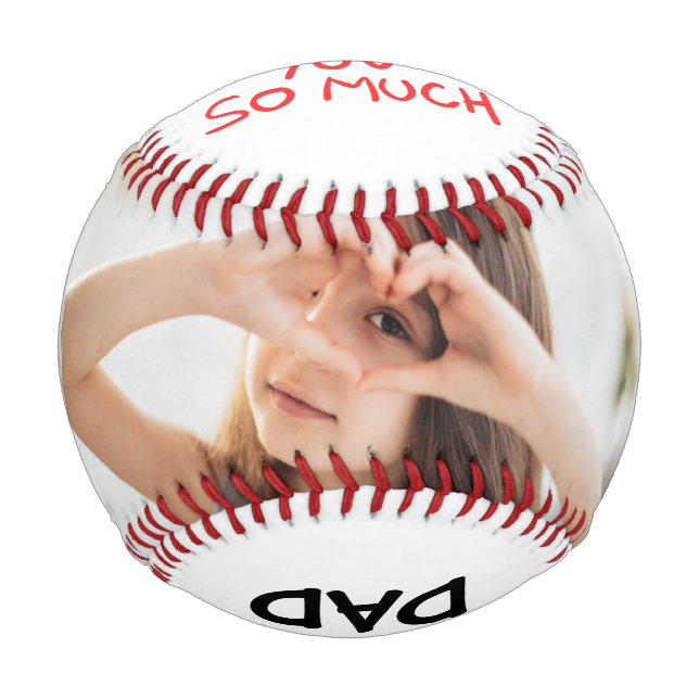 Balle De Baseball World's Greatest Dad Fathers Day Photo Collage (Dos)