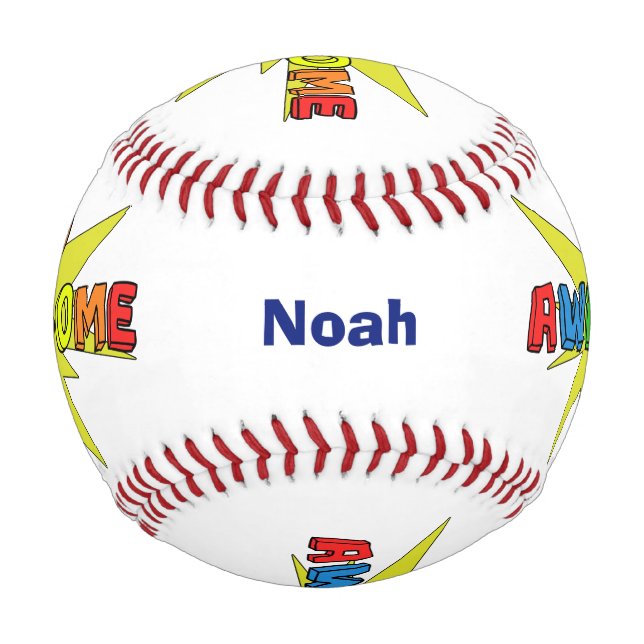 Balle De Baseball Yo Awesome (Devant)