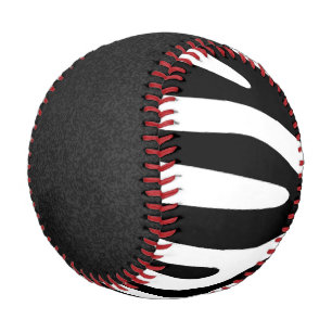 Balle De Baseball Zebra rayures motif noir & blanc + vos idées