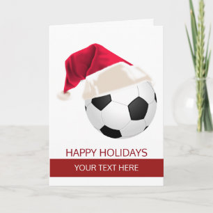 Balle de Football de Noël Chapeau de Noël Cartes d