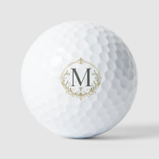 balle de golf à monogramme vintage personnalisée