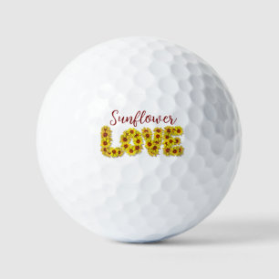 Balle de Golf Amour Tournesol