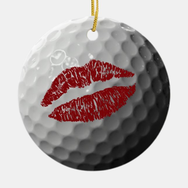 balle de golf amoureux messages multiples ornement (Devant)
