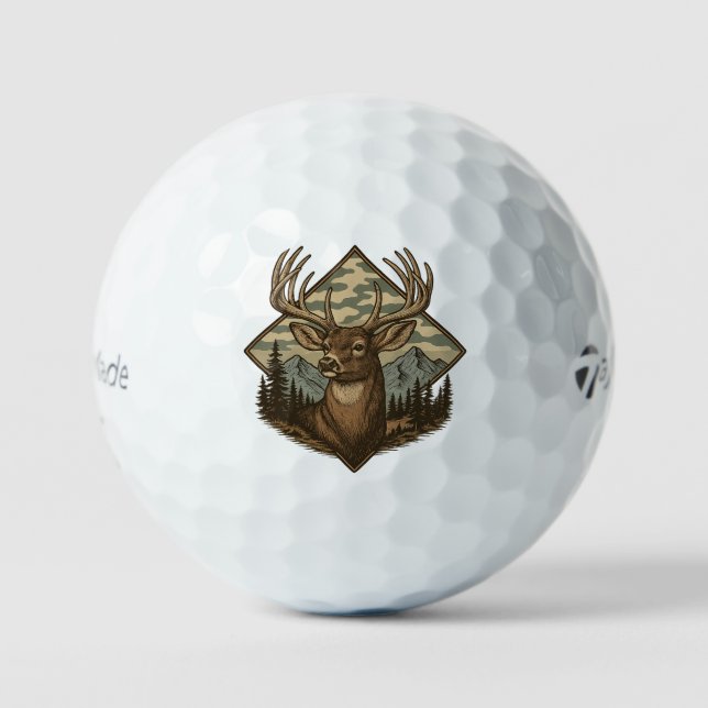 Balle de golf camouflage Buck Wilderness (Recto)