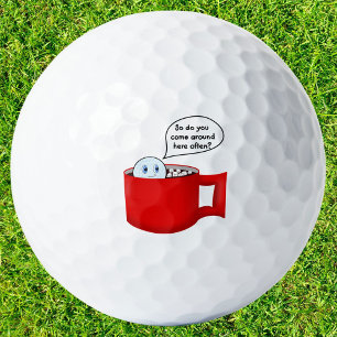 Balle de golf dans du chocolat chaud avec des guim