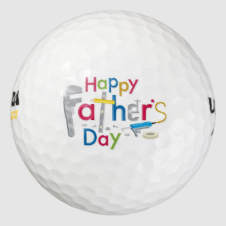balle de golf de fête des pères heureuse cool