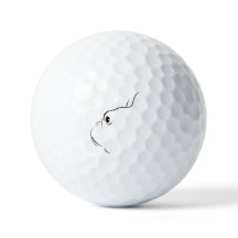 Balle de golf de Silhouette de Bulldog (Ensemble d