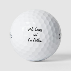 Balle de golf drôle - Meilleurs amis Cocky et Ball