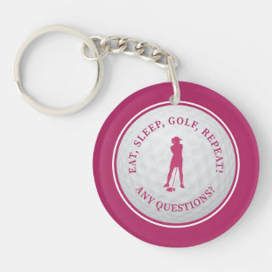 Balle de Golf Golfeur Moderne Monogramme Féminin S