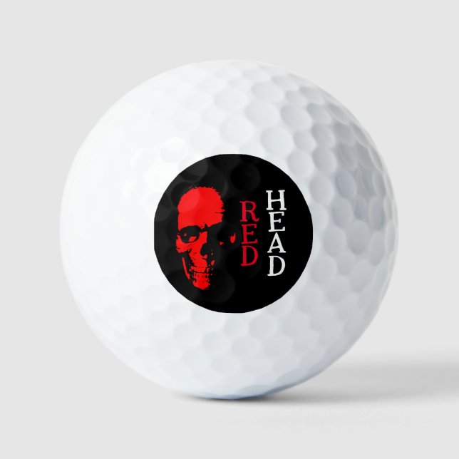 Balle de golf Red Head (Recto)