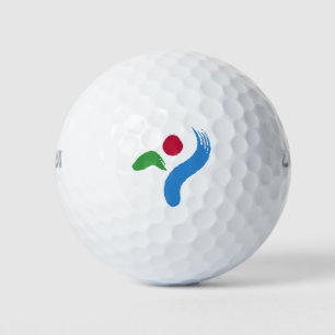 Balle de golf Wilson avec le drapeau de Séoul, Cor