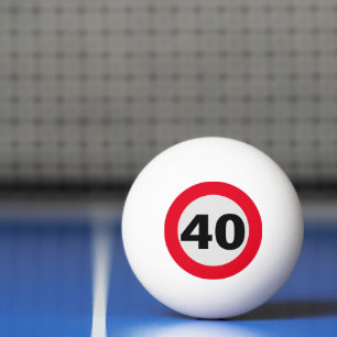 Balle De Ping Pong 40 Jahre Geburtstag Tischtennisball