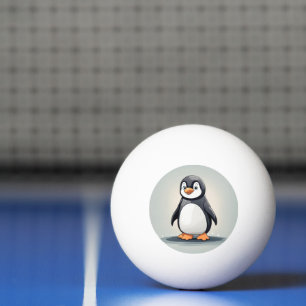 Balle De Ping Pong adorable petit pingouin