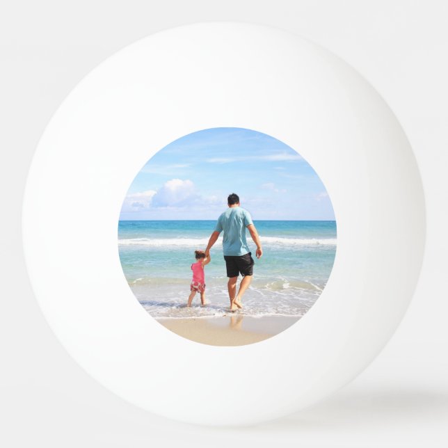 Balle De Ping Pong Ajouter votre propre photo et/ou texte (Devant)
