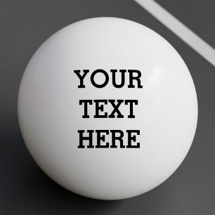 Balle De Ping Pong Ajouter votre propre texte personnalisé ici noir e