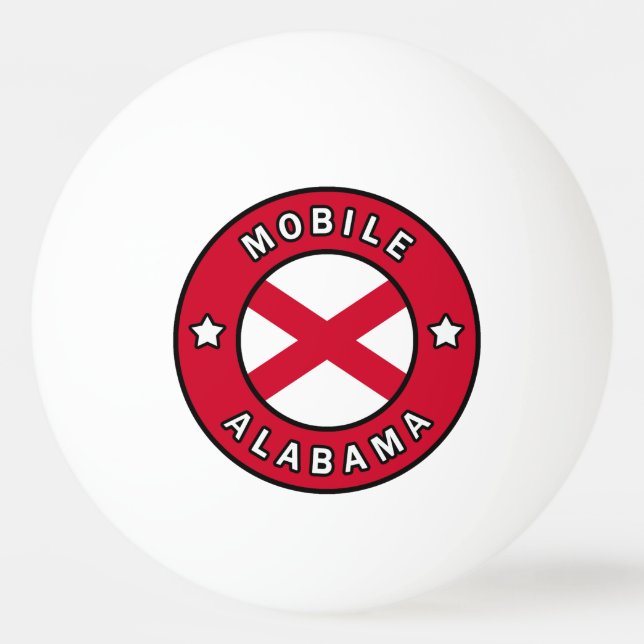 Balle De Ping Pong Alabama mobile (Devant)
