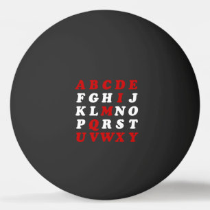 Balle De Ping Pong Alphabet anglais