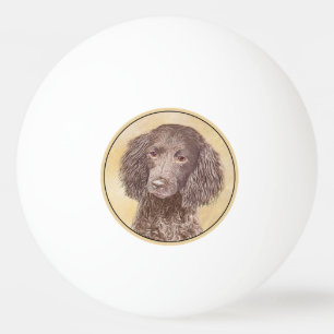 Balle De Ping Pong American Water Spaniel Peinture - Original Dog Art