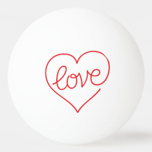 Balle De Ping Pong AMOUR (03) une boule de ping-pong d'étoile
