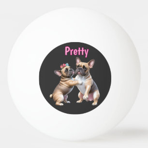 Balle De Ping Pong Amour de Bouledogue Français  Bouledogue Français
