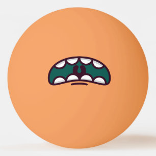 Balle De Ping Pong Amusant Monstre De La Bouche.