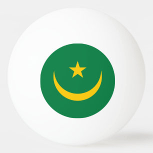Balle De Ping Pong Ancien drapeau mauritanien