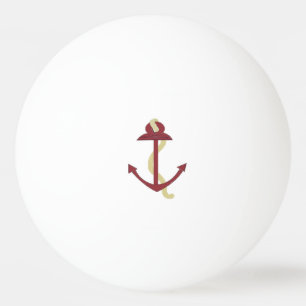 Balle De Ping Pong Ancre Nautique rouge
