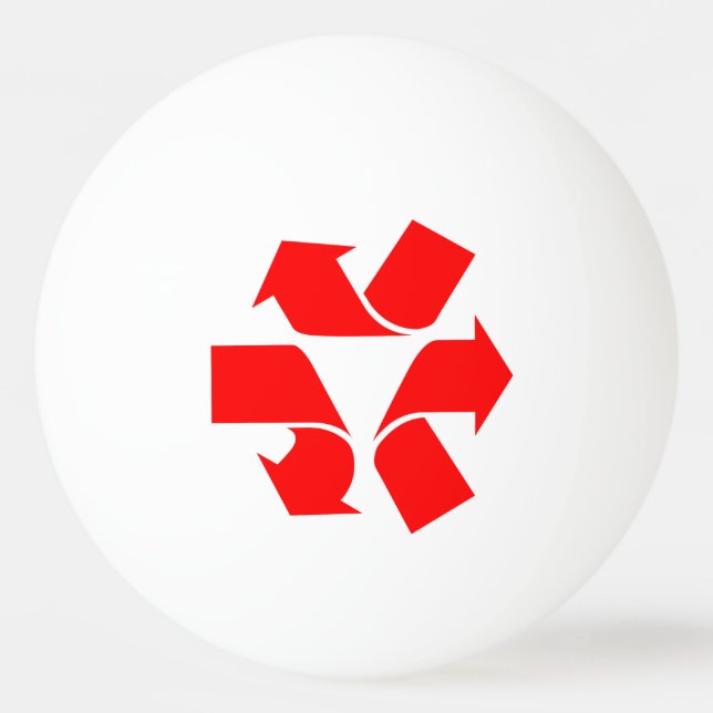 Balle De Ping Pong Annuler le recyclage du symbole (Devant)