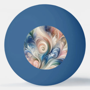 Balle De Ping Pong Aquarelle Imaginaire Floral Romantique Motif