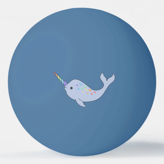 Balle De Ping Pong Arc-en-ciel Narwhal Ping Pong Ball (Devant)