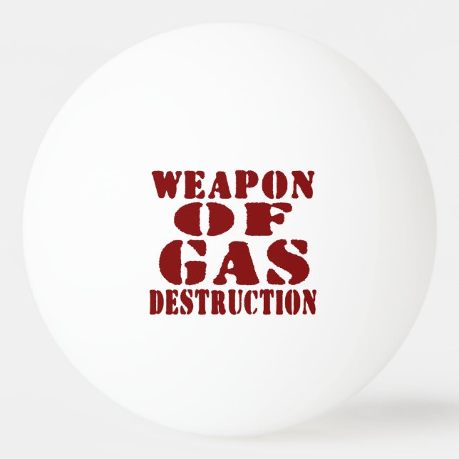 Balle De Ping Pong Arme De Destruction Du Gaz (Devant)