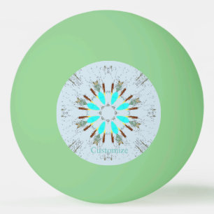 Balle De Ping Pong Arrowhead Feathers Pow-wow Motif Thunder_Cove