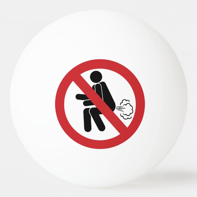Balle De Ping Pong AUCUN ⚠ thaïlandais drôle de signe de toilette de (Devant)