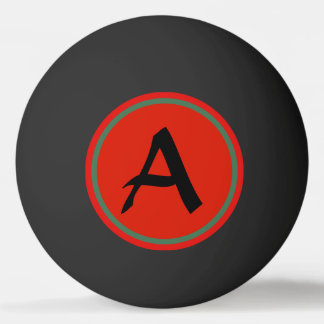 BALLE DE PING PONG AVEC MONOGRAMME PERSONNALISÉ