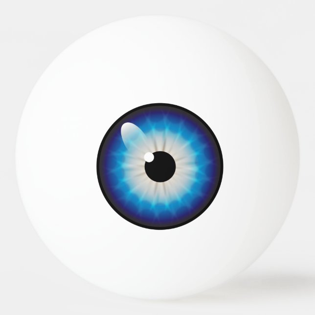 Balle De Ping Pong Bal de ping-pong Bleu Amy K Googly (Devant)