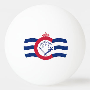 Balle De Ping Pong Bal de ping-pong patriotique avec drapeau de Cinci
