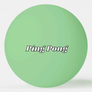 Balle De Ping Pong Bal de ping-pong vert foncé avec texte personnalis