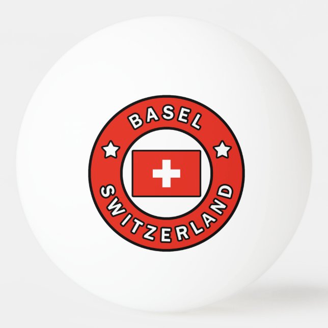 Balle De Ping Pong Bâle Suisse (Devant)
