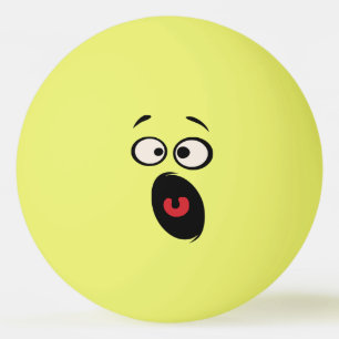 Balle De Ping Pong Balle de tennis drôle effrayée de Tableau de